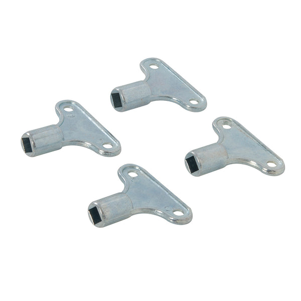Silverline 671754 Radiator Bleed & Vent Key 4pk