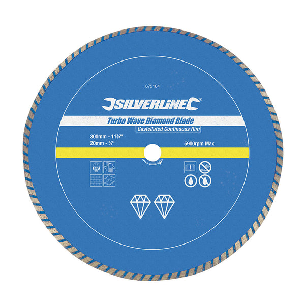 Silverline 675104 Turbo Wave Diamond Blade