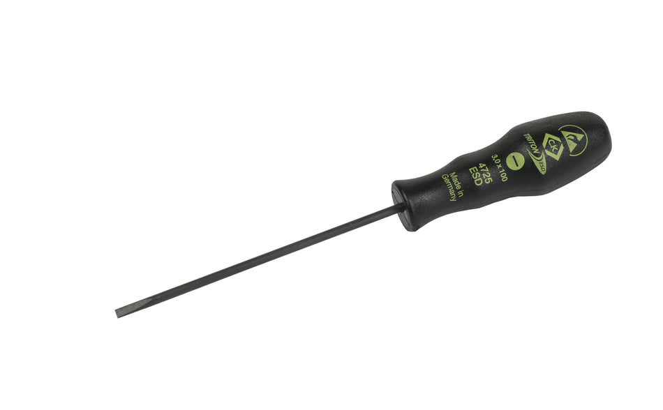 C. K Tools T4725ESD 04 Triton ESD Instrument Screwdriver Slotted 100x3mm