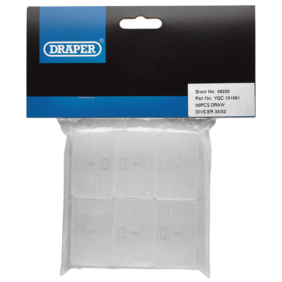 Draper 68235 Plastic Draw Divider, 35 x 52mm