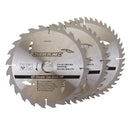 Silverline 690459 TCT Circular Saw Blades 24, 40, 48T 3pk