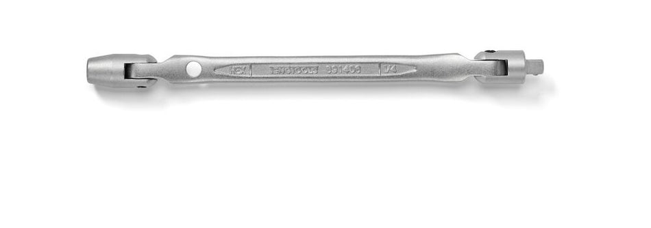 Teng Tools 691406 B-flex Wrench 1/4in Male x 1/4in Hex Female