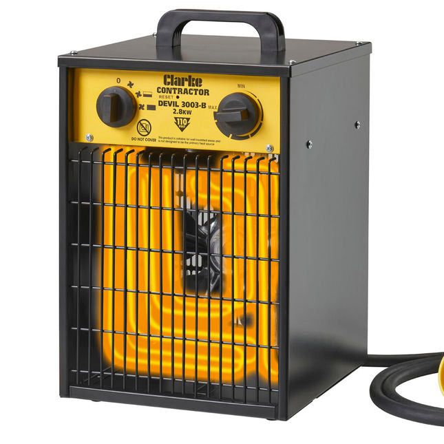 Clarke 6925126 Contractor Devil 3003-B 2.8kW Electric Fan Heater (110V)