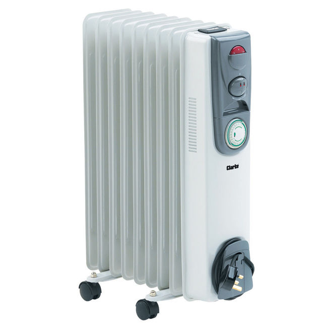 Clarke 6934005 OFR 9/200 2kW Oil Filled Radiator With Timer