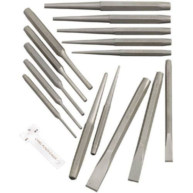 Clarke 1700305 ET138 16-piece Punch & Chisel Set
