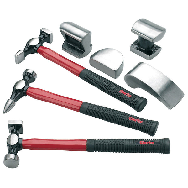 Clarke 7630072 CPB7C 7 piece Panel Beating Set