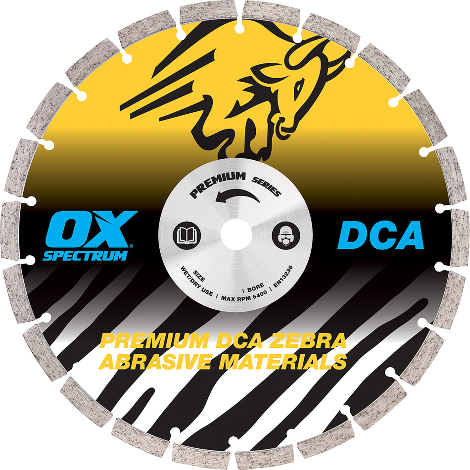 OX Tools OX-DCA350/20 Spectrum Plus Diamond Blade - Abrasive/GP - 350/20mm