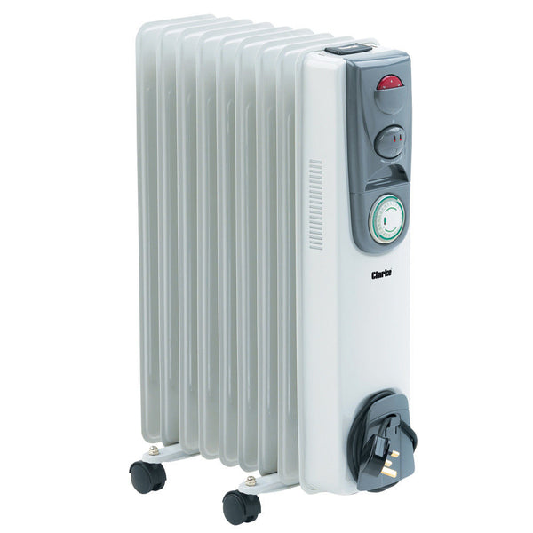 Clarke 6934005 OFR 9/200 2kW Oil Filled Radiator With Timer