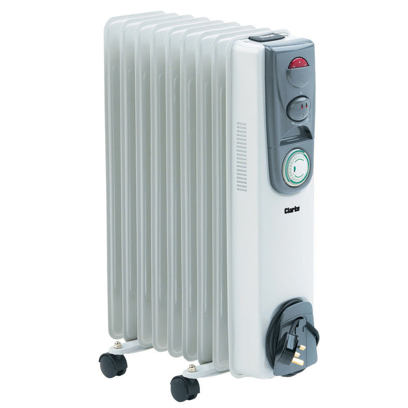 Clarke 6934005 OFR 9/200 2kW Oil Filled Radiator With Timer