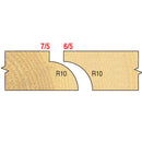 Trend Tools 6/5X1/4TC Sash Bar Ovolo Cutter 10Mm Radius