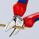 KNIPEX 70 02 140 Diagonal Cutter with multi-component grips black atramentized 140 mm