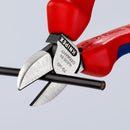 KNIPEX 70 02 140 Diagonal Cutter with multi-component grips black atramentized 140 mm