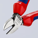 KNIPEX 70 02 140 Diagonal Cutter with multi-component grips black atramentized 140 mm