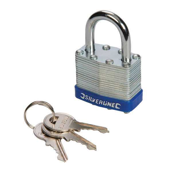 Silverline 704400 Laminated Padlock