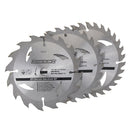 Silverline 704410 TCT Circular Saw Blades 16, 24, 30T 3pk