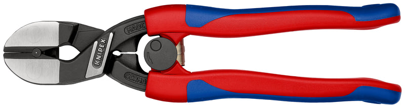 KNIPEX 71 22 200 CoBoltÂ¨ Compact Bolt Cutter with slim multi-component grips black atramentized 200 mm