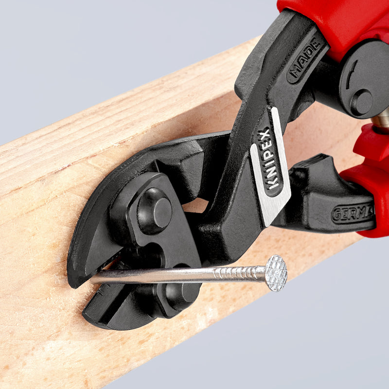 KNIPEX 71 22 200 CoBoltÂ¨ Compact Bolt Cutter with slim multi-component grips black atramentized 200 mm