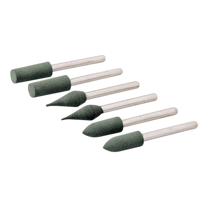 Silverline 719801 Rotary Tool Rubber Polishing Point Set 6pce