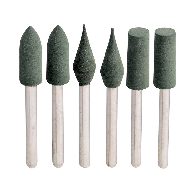 Silverline 719801 Rotary Tool Rubber Polishing Point Set 6pce