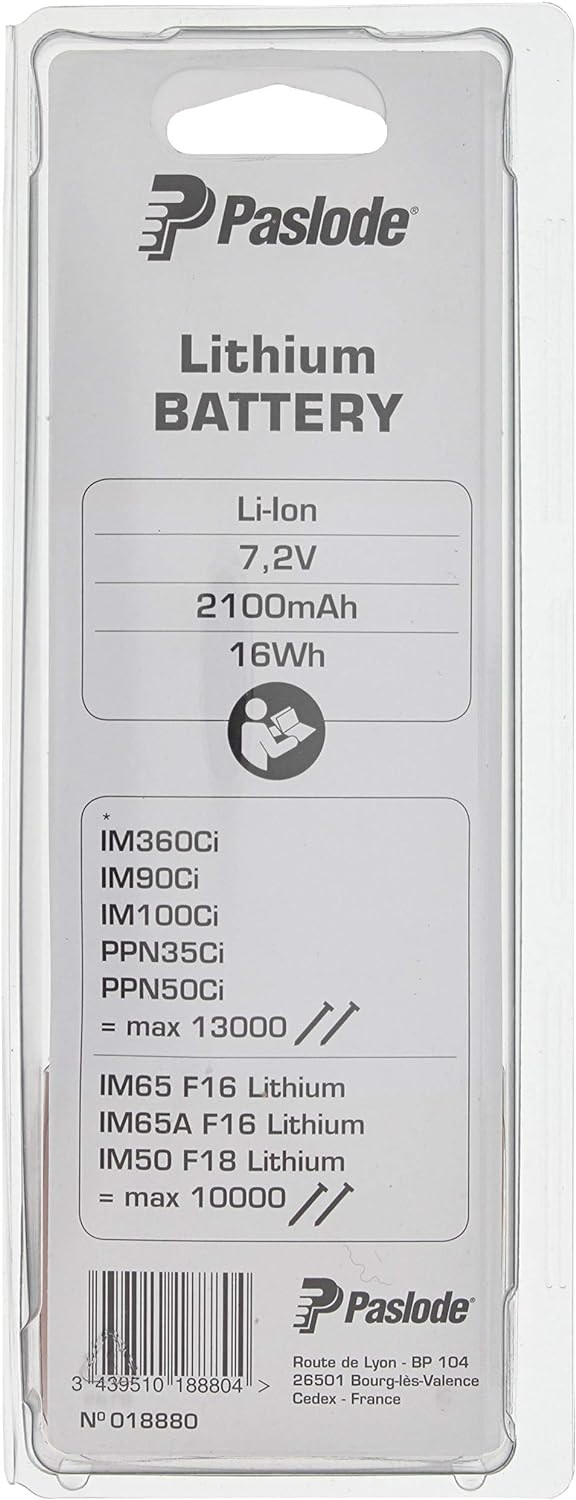 Paslode 018880 7.2V 2.1Ah Lithium Battery