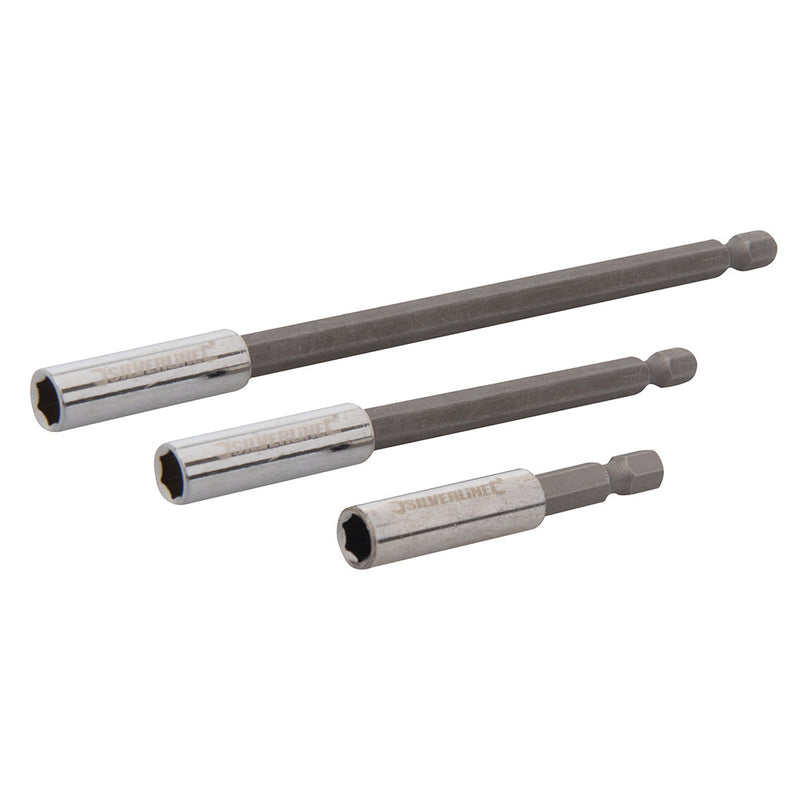 Silverline 724109 Magnetic Screwdriver Bit Holder 3pce
