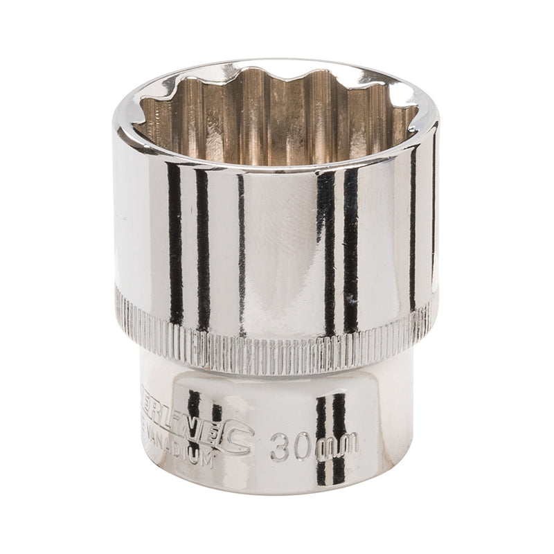 Silverline 736697 Socket 1/2" Drive 12pt Metric