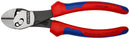 KNIPEX 73 72 180 TwinForceÂ¨ High Performance Diagonal Cutters with multi-component grips black atramentized 180 mm