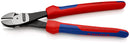 KNIPEX 74 02 250 High Leverage Diagonal Cutter with multi-component grips black atramentized 250 mm