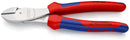 KNIPEX 74 05 200 High Leverage Diagonal Cutter with multi-component grips chrome-plated 200 mm