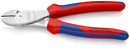 KNIPEX 74 05 200 High Leverage Diagonal Cutter with multi-component grips chrome-plated 200 mm
