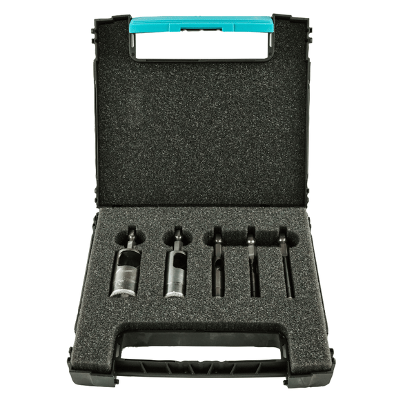 DART 74100-1 Red Ten WETDRY 5 Piece Diamond Porcelain Drill Set