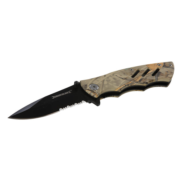 Silverline 746410 Folding Camouflage Pocket Knife