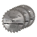 Silverline 749249 TCT Circular Saw Blades 24, 40, 48T 3pk
