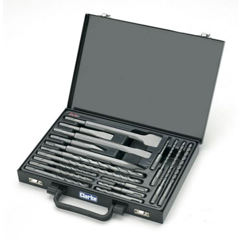 Clarke 1801579 CHT579 - 17 piece SDS+ Drill Bit & Chisel Set