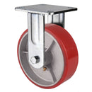 Clarke 4200151 125mm Polyurethane Castor Wheels Fixed / Swivel / Swivel & Brake