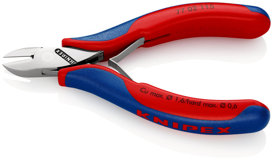 KNIPEX 77 02 115 Electronics Diagonal Cutter with multi-component grips 115 mm