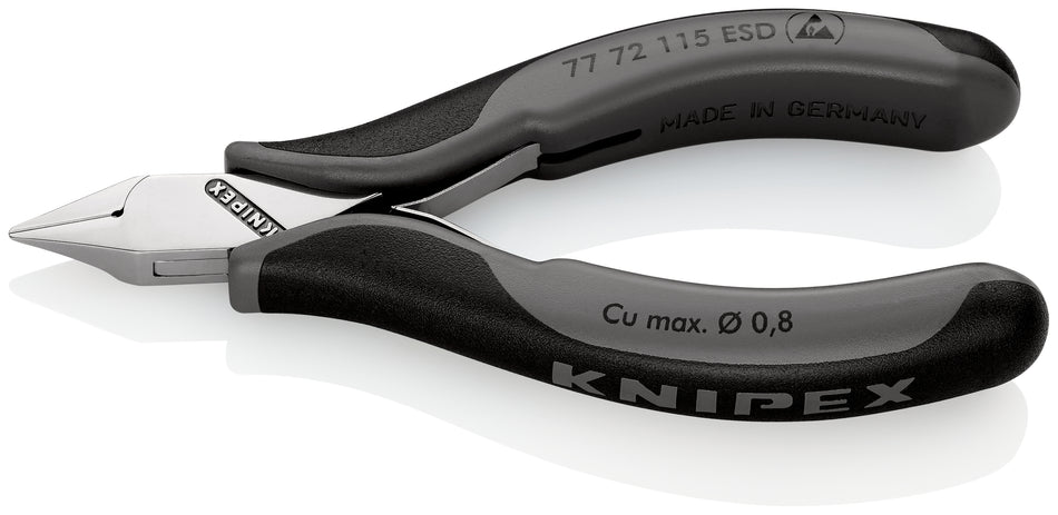 KNIPEX 77 72 115 ESD Electronics Diagonal Cutter ESD with multi-component grips 115 mm