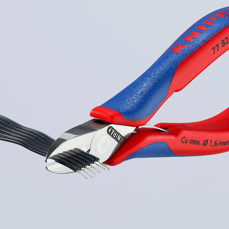 KNIPEX 77 82 130 Electronics Diagonal Cutter with multi-component grips 130 mm