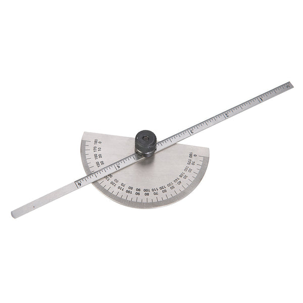 Silverline 783181 Protractor with Depth Gauge Scale