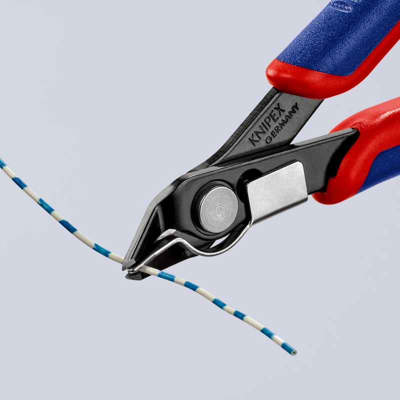 KNIPEX 78 91 125 Electronic Super KnipsÂ¨ with multi-component grips burnished 125 mm