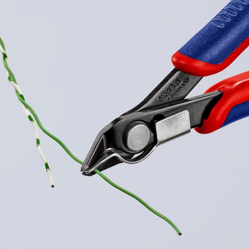 KNIPEX 78 91 125 Electronic Super KnipsÂ¨ with multi-component grips burnished 125 mm