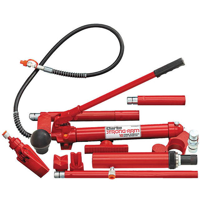 Clarke 7617010 CS10SBRK 10 Tonne Body Repair Kit with Fast Action Pump