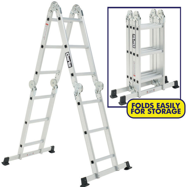 Clarke 3500218 FPL3 10-in-1 Multi Function Aluminium Ladder