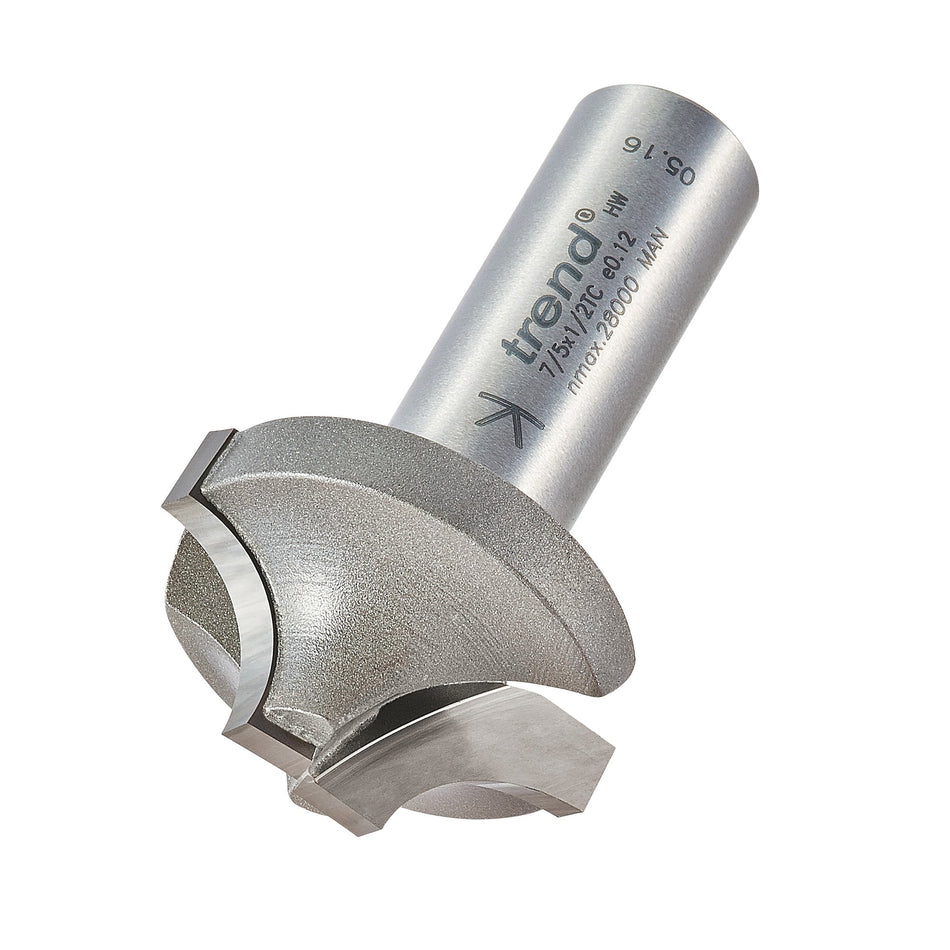 Trend Tools 7/5X1/2TC Ovolo Round Over Cutter 10Mm Radius