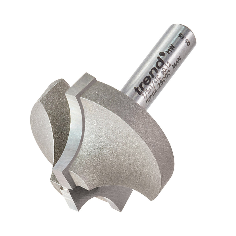 Trend Tools 7/5X1/4TC Ovolo Rounding Over Cutter 10Mm Radius
