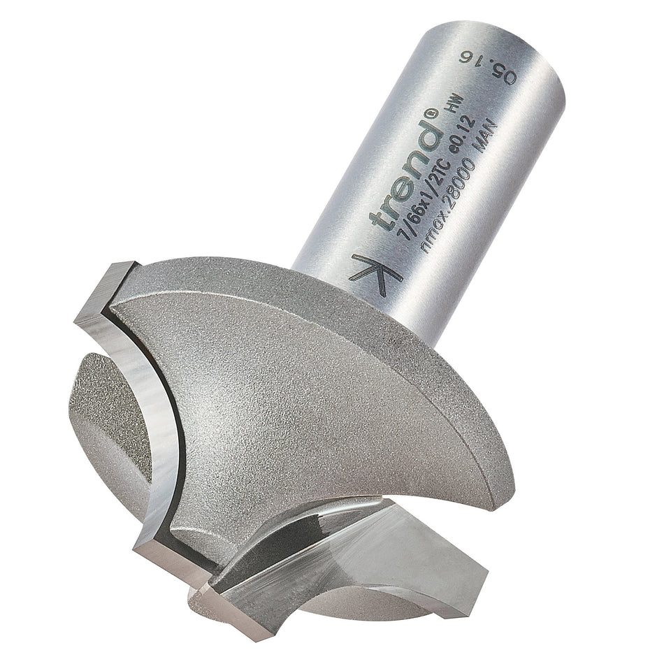 Trend Tools 7/66X1/2TC Ovolo Rounding Over Cutter 12.7Mm Radius