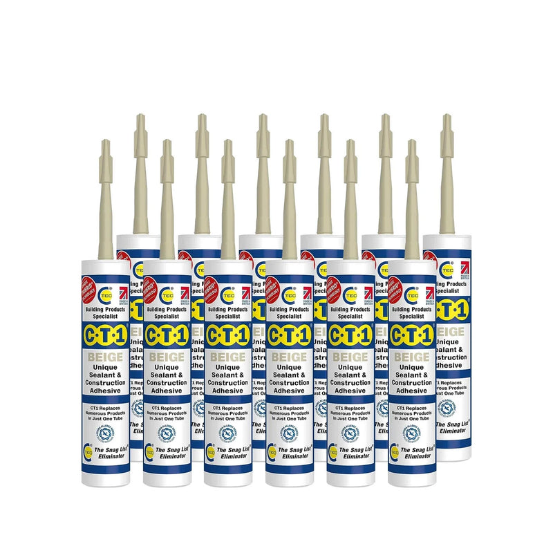 CT1 Beige Sealant & Adhesive Tribrid Multi-purpose Sealant, 290ml 1/2/3/6/12 Pack