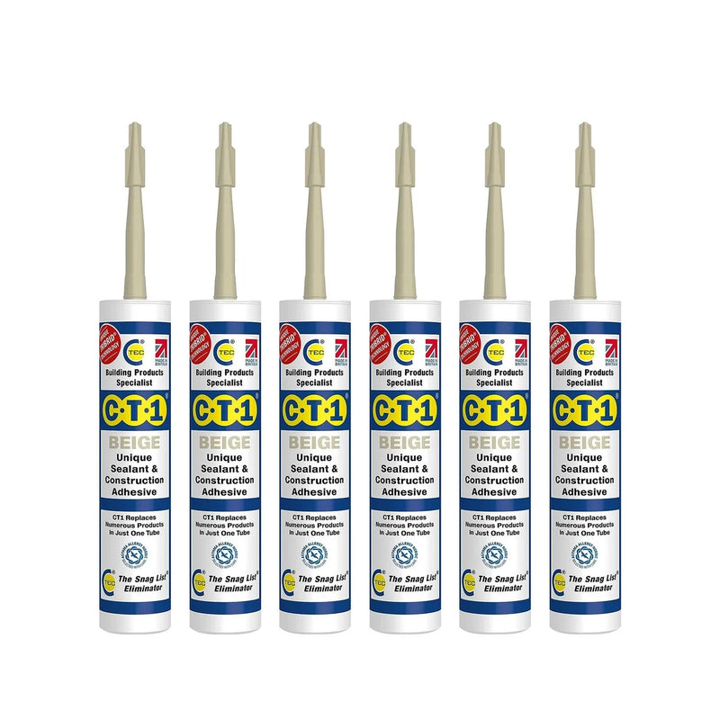 CT1 Beige Sealant & Adhesive Tribrid Multi-purpose Sealant, 290ml 1/2/3/6/12 Pack