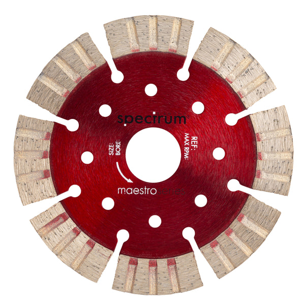 OX Tools OX-TCX15-125/22 Spectrum Maestro 15mm Universal Turbo-Seg Dia Blade - 125/22.23mm
