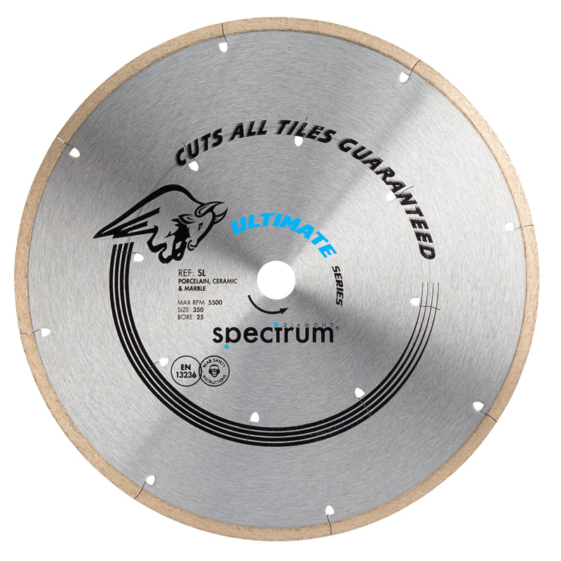 OX Tools OX-SL350/25 Spectrum Ultimate Dia Blade - All Tiles Guaranteed - 350/25.4mm